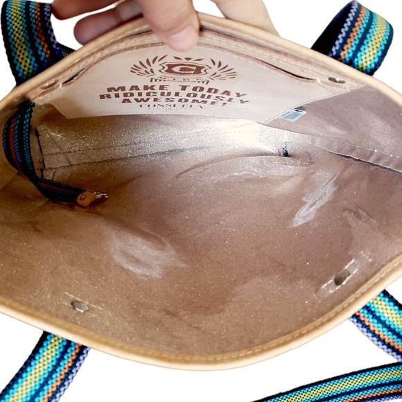 Consuela Everyday Drew Tote Skulls Roses Hearts - Picture 4 of 8